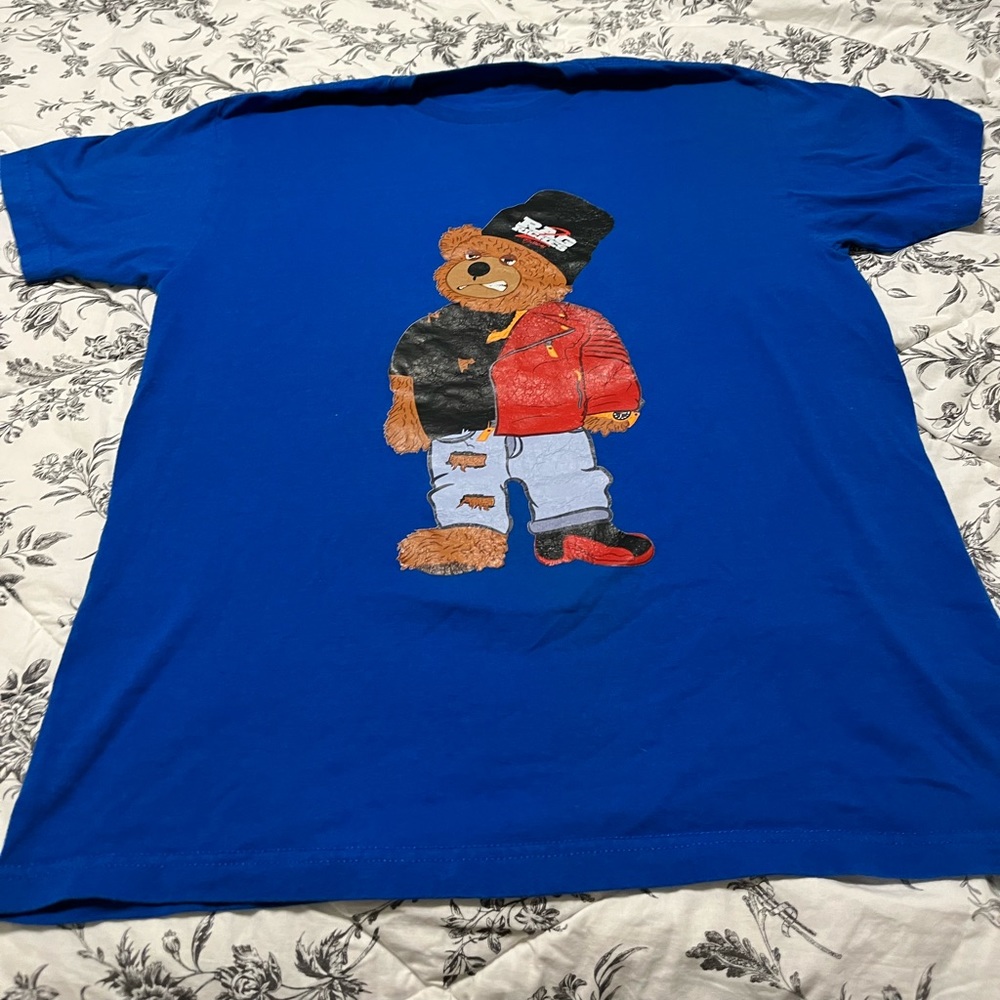 Vintage Rags 2 Riches Hip Hop bear graphic T-shirt Teddy Bear
